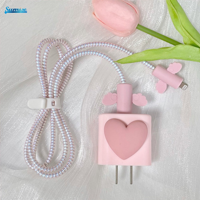 Ốp Điện Thoại TPU Dẻo Họa Tiết Trái Tim Đơn Giản Xinh Xắn Chất Lượng Cao Cho iPhone 18W / 20W