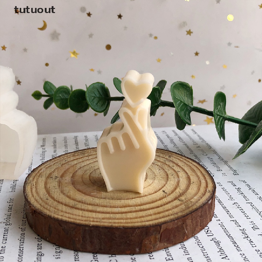 Khuôn Silicon Làm Xà Phòng / Sô Cô La / Đá Viên Hình Trái Tim 3D