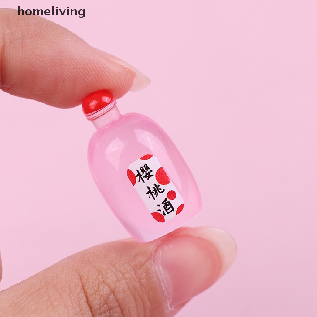 Set 10 Bình Rượu Mini Tỉ Lệ 1: 12 Dùng Để Trang Trí Nhà Búp Bê