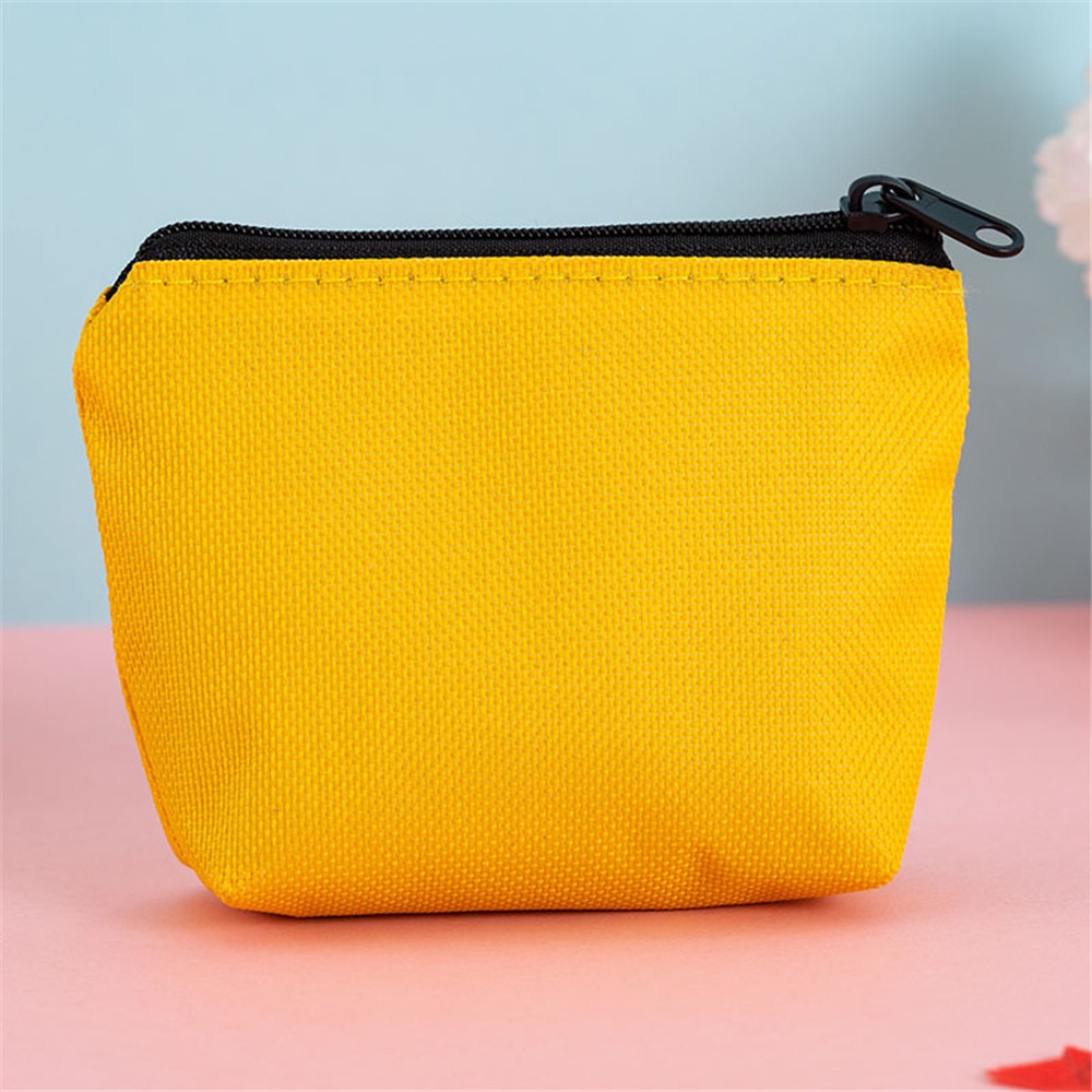 Ví Đựng Tiền Xu Chất Liệu Canvas Có Khóa Kéo Cho Nữ