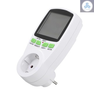 Digital Wattmet Power Meter Energy Meter Voltage Chart Power Measuring Socket Indoor Countdown Timer Socket Grounded