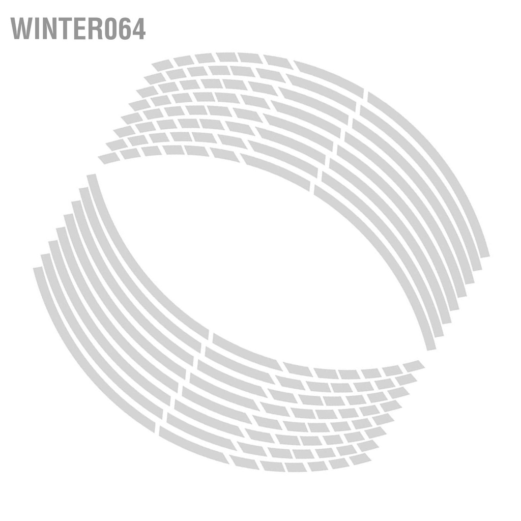 Bộ 16 Miếng Dán Phản Quang 18 Inch Dùng Trang Trí Vành Bánh Xe Hơi