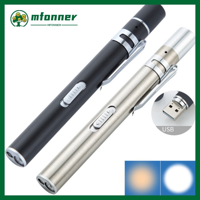 Đèn Pin LED Bằng Thép Không Gỉ Mfonner Cho Học Sinh / Bác Sĩ