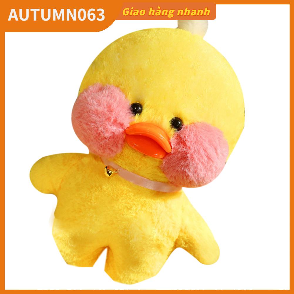 Autumn063 Vịt Búp Bê Đồ Chơi Nhồi Bông Mềm PP Hình Động Vật Trang Trí Nhà Cho Gia Đình Bạn Bè