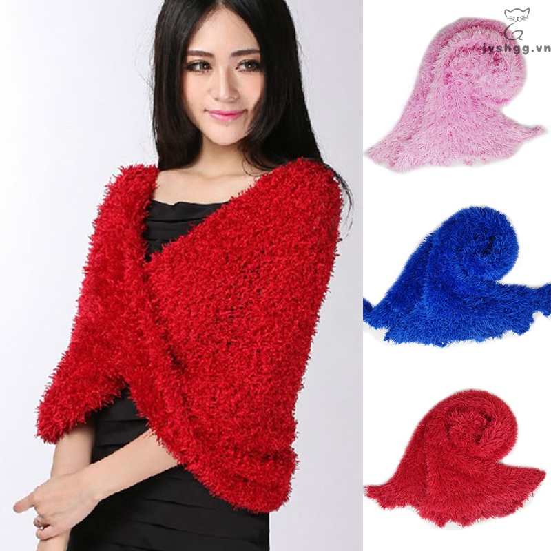Khăn Choàng Len Kẻ Sọc Caro Mềm Mại Cỡ Lớn Thời Trang Công Sở Cho Nữ