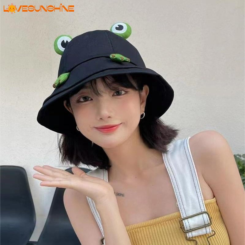 Nón Bucket Chống Nắng Đi Biển / Leo Núi / Câu Cá Màu Trơn Thời Trang Hè Thu Cho Nữ