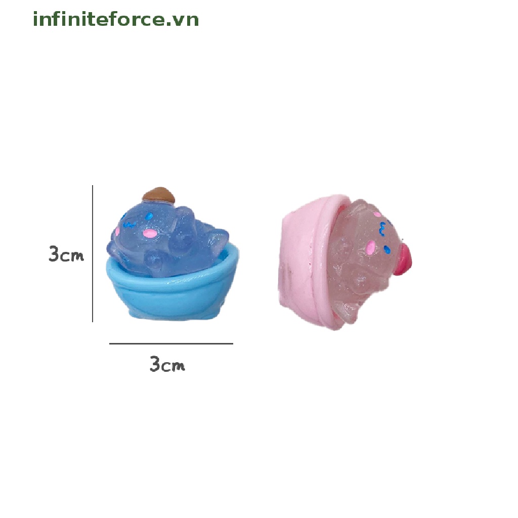 Set 2 Chú Chó Tai To Bằng Nhựa Phát Quang Dễ Thương Trang Trí Xe Hơi