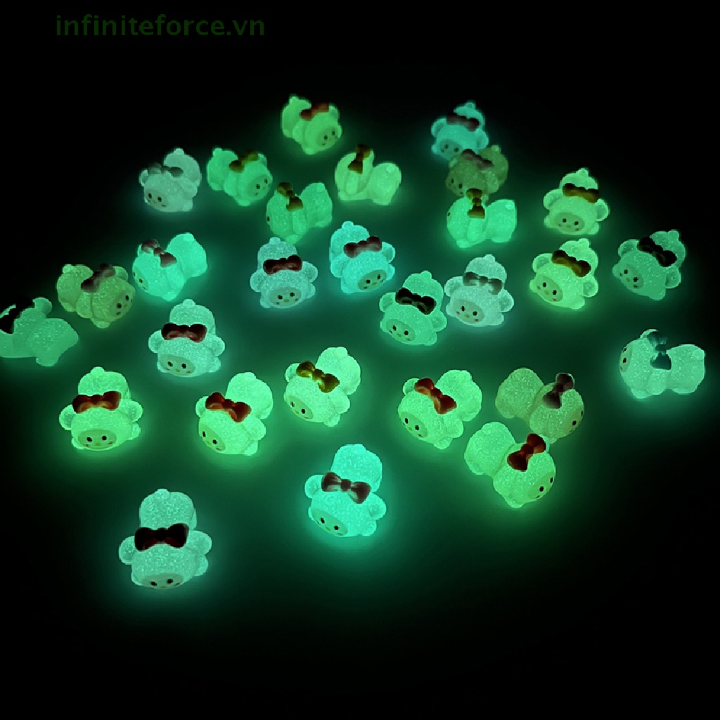 Set 2 Mô Hình Giai Điệu Mini Bằng Nhựa Phát Quang DIY Màu Sắc Ngẫu Nhiên