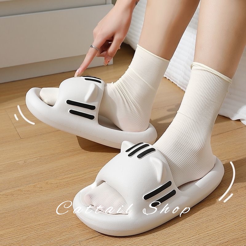 Cattail dép nữ dép bánh mì nữ dép bánh mì nữ Chống Trượt 040806