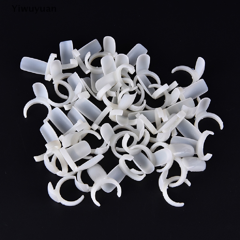 < Yiwuyuan > Set 50 Nhẫn Trưng Bày Lọ Sơn Móng Tay Gel UV Màu Sắc Pops Đa Dạng