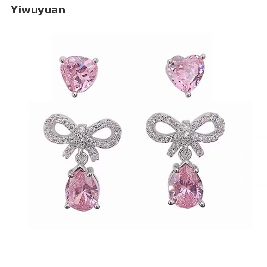 1 / 2 Đôi Bông Tai Hình Giọt Nước Thời Trang Nữ Tính