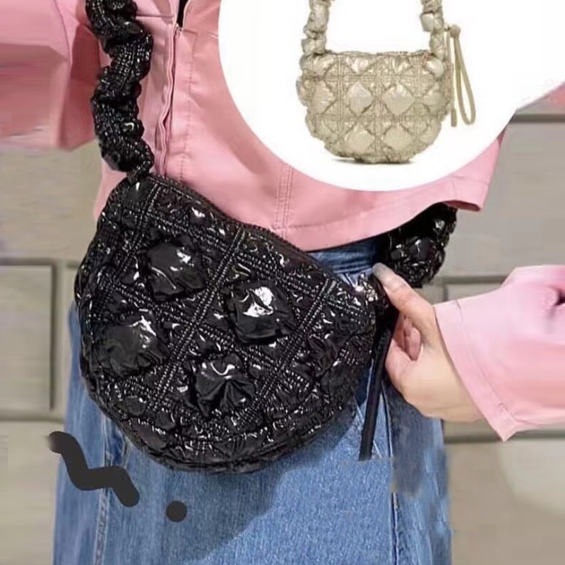 Túi Đeo Chéo Mini Hình Đám Mây Màu Bạc Thời Trang Cho Nữ