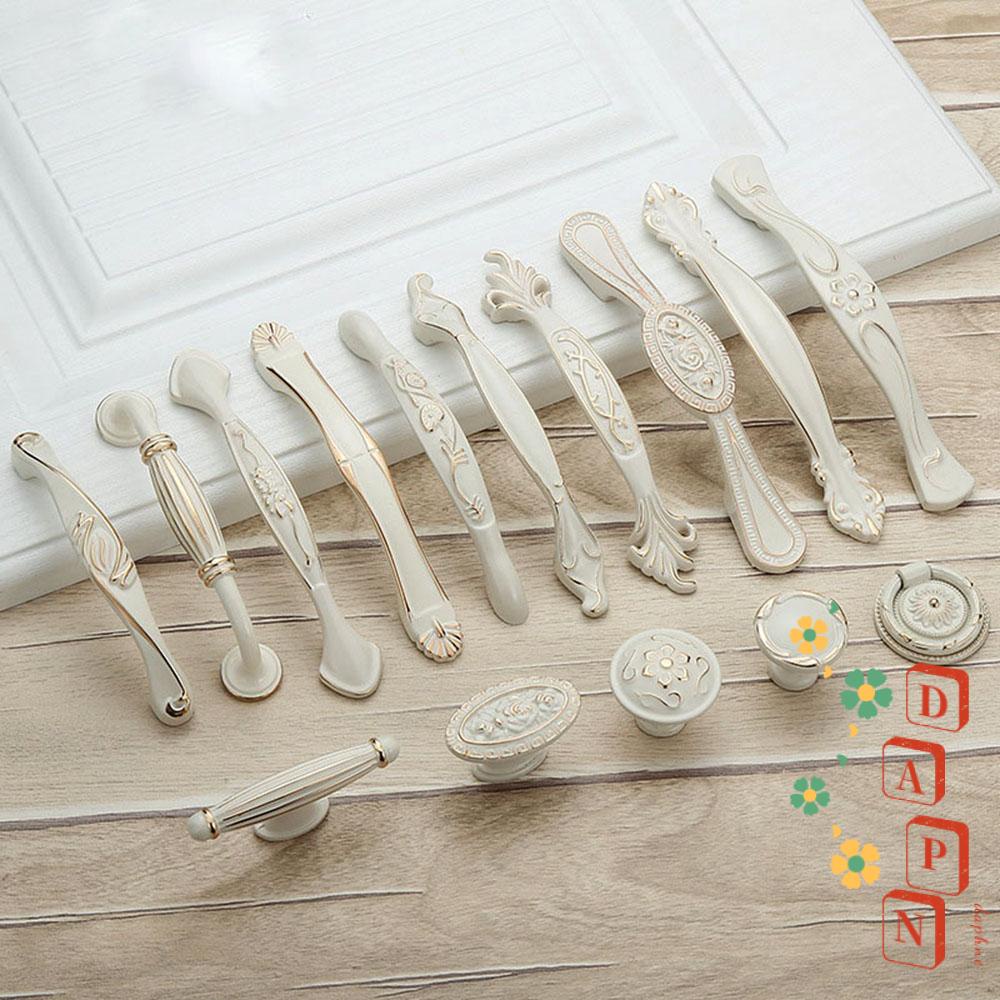 Tay Nắm Cửa Tủ DAPHS Màu Trắng Ngà Thời Trang