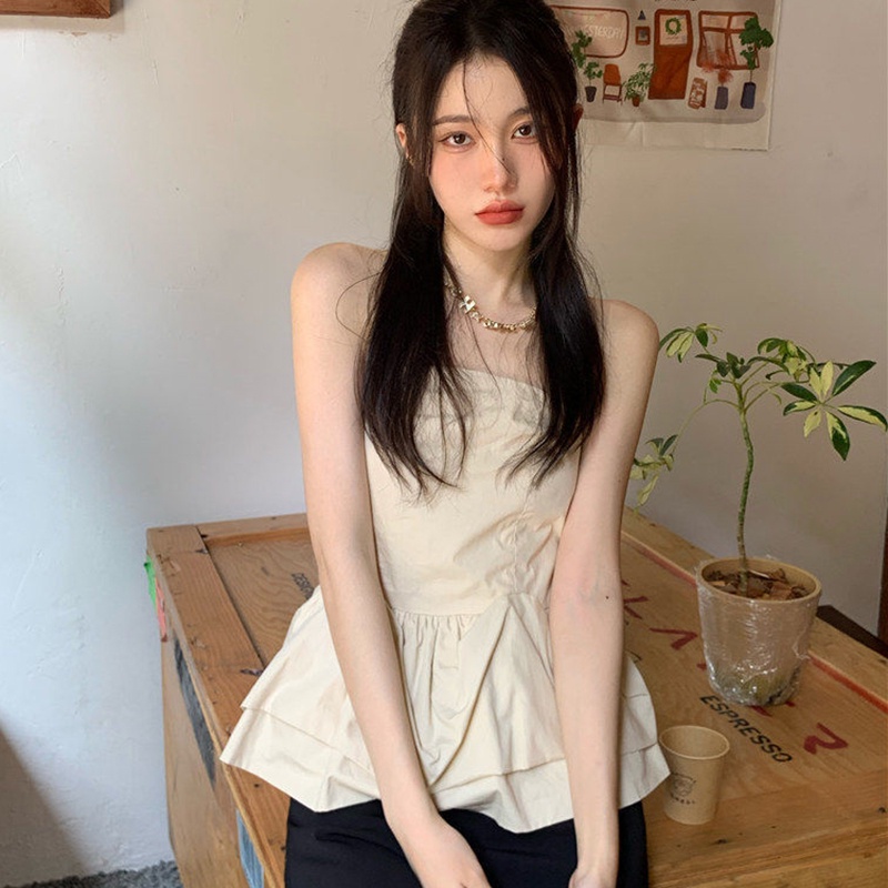 Áo Không Tay Thiết Kế Quyến Rũ Dễ Phối Đồ Thời Trang Phong Cách Hàn Quốc Cho Nữ