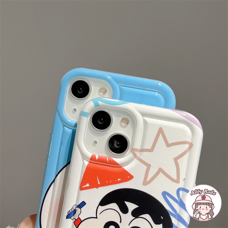 Ốp Điện Thoại TPU Mềm Chống Mồ Hôi In Họa Tiết Hoạt Hình Có Giá Đỡ Chocobi IP 14 Pro Max 11 12 11 Pro Max X XS