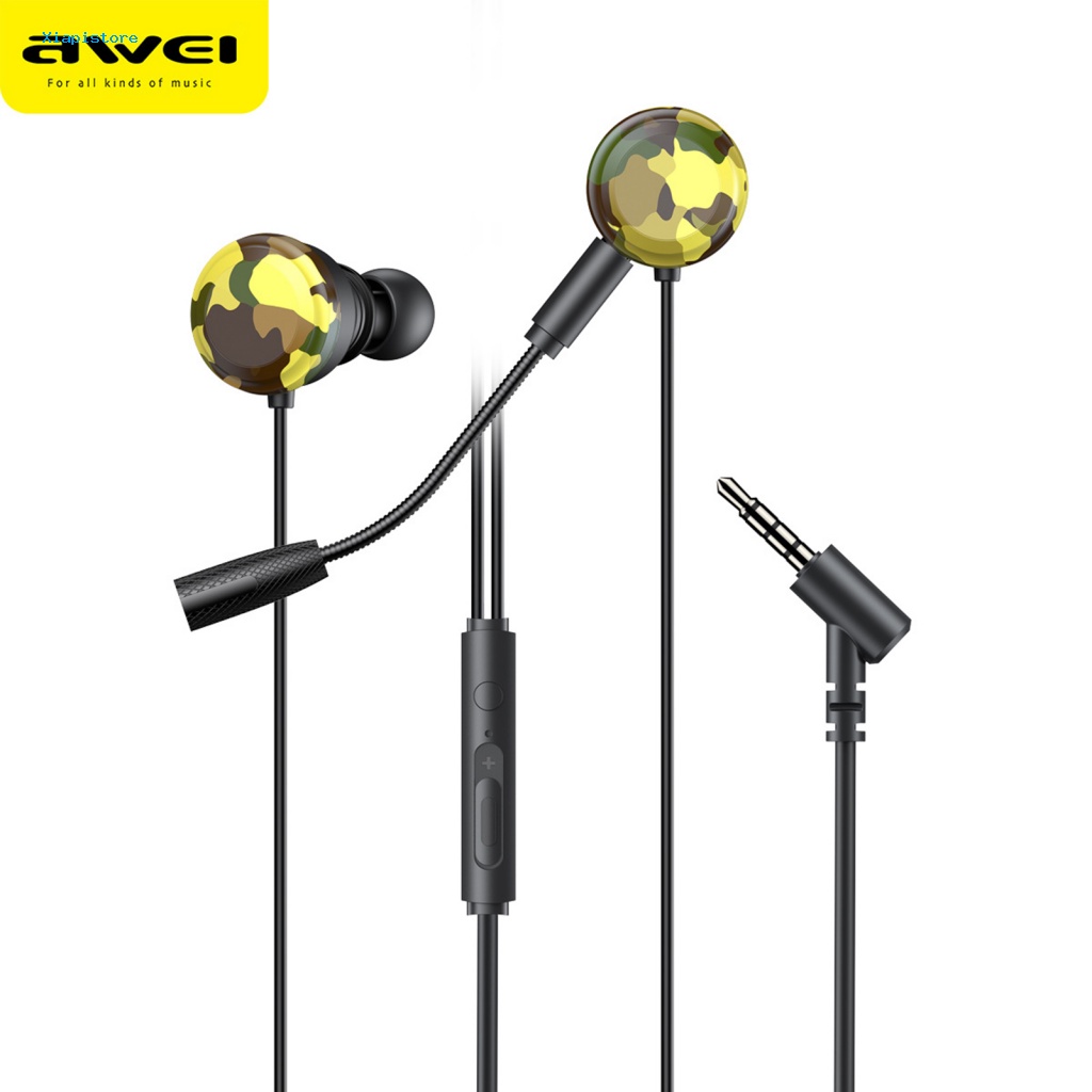 Tai Nghe Nhét Tai AWEI L6 Âm Thanh HiFi Có Micro Cho Điện Thoại