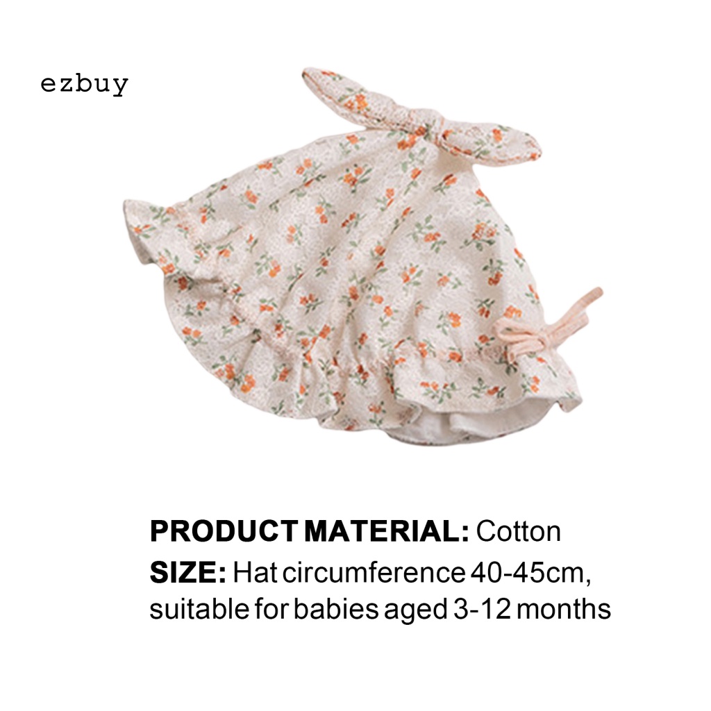 Mũ Ngư Dân Chống Nắng Thoáng Khí Khô Nhanh In Họa Tiết Hoa Có Thể Điều Chỉnh Cho Bé Gái