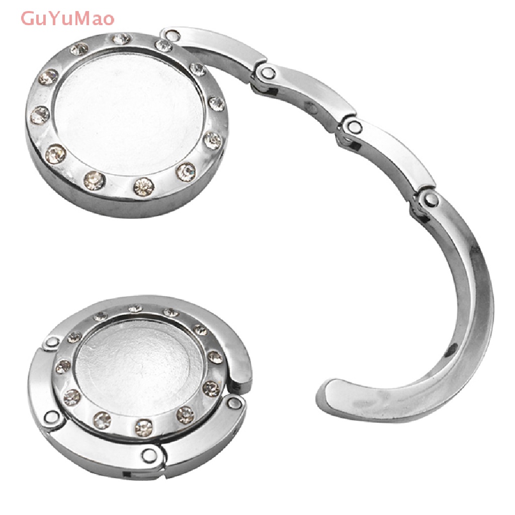 1 Móc Treo Túi Xách Gấp Được Hình Tròn Bằng Pha Lê