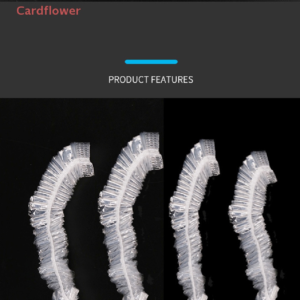 Bộ 100 Mũ Trùm Tóc Co Giãn Trong Suốt Dùng Một Lần