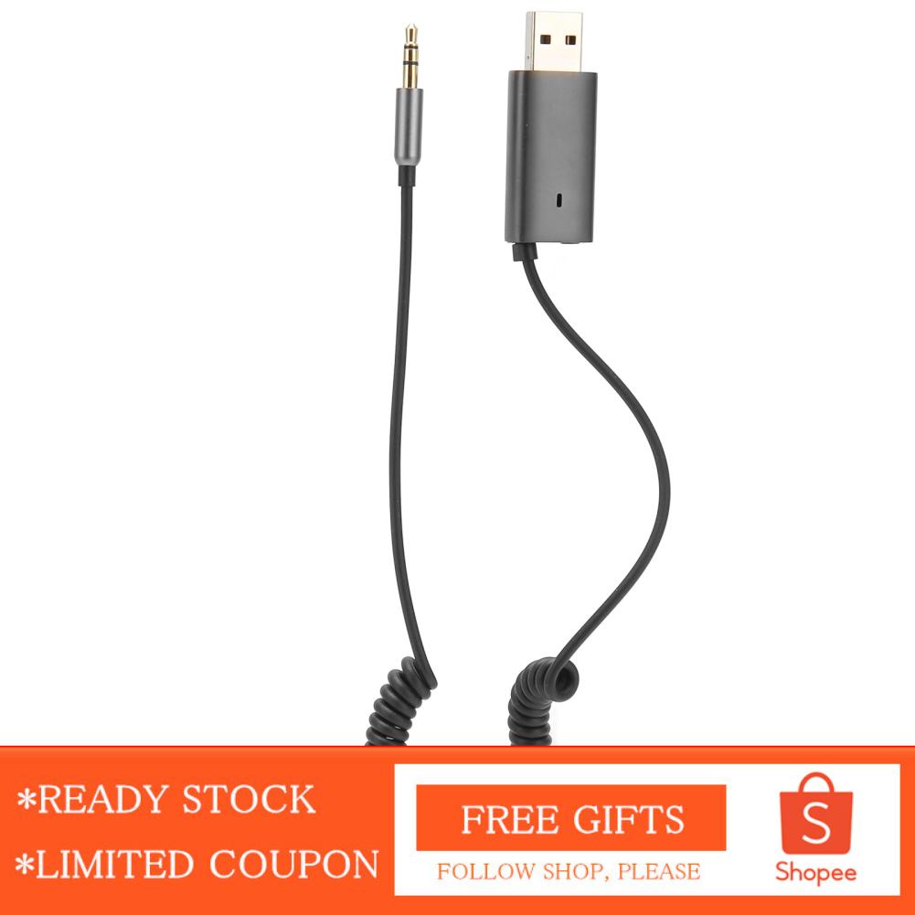 Alwaysonline 5.1 Aux Adapter  USB Power Supply Hands Free Call Plug and Play Professional 3.5mm Car Receiver for Sound