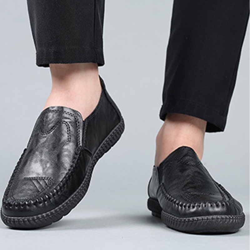 Giày lười da LAVINA CARPIO thiết kế thoáng khí thời trang cho nam