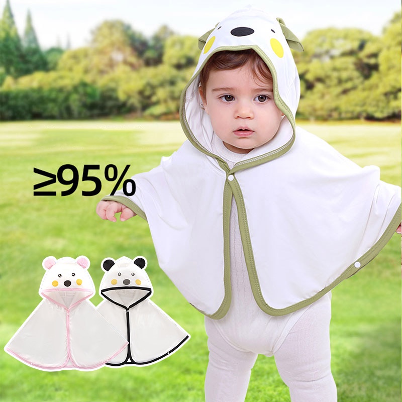 Áo Choàng Chống Nắng Bằng Lụa Lạnh Thoáng Khí Dành Cho Trẻ Em
