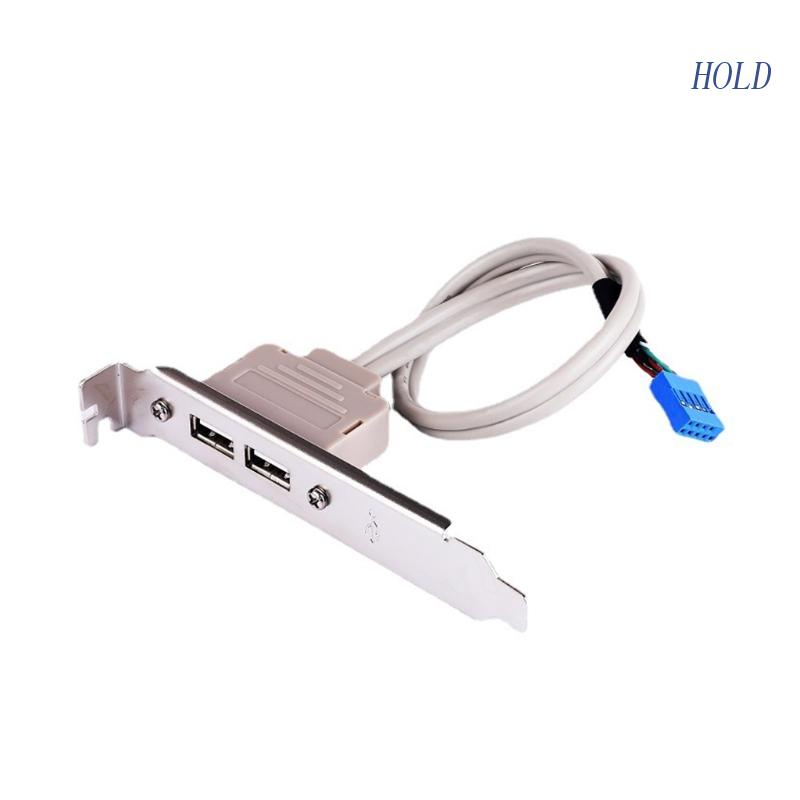 Cáp Nối Chuyển Đổi Đầu Cái Bảng Mạch Chủ 9pin Sang 2 Cổng USB 2.0 Chiều Dài 30cm