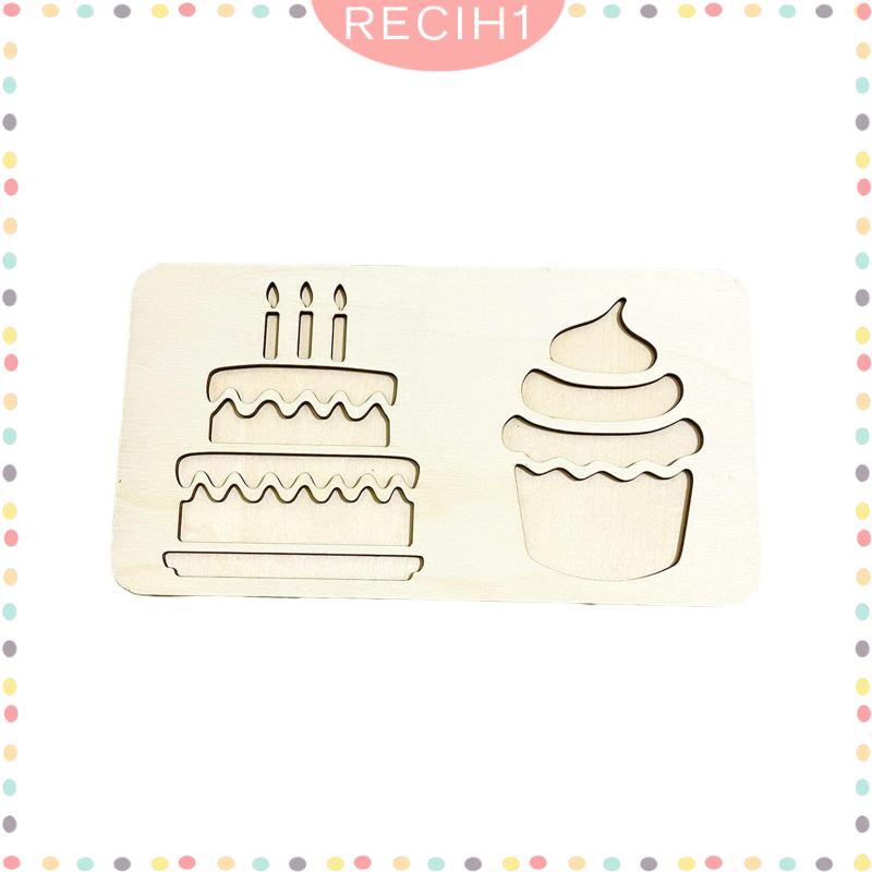 [Recih] Khay Cảm Biến Montessori Bằng Gỗ Hoạt Động Kỹ Năng Động Cơ Đồ Chơi Giáo Dục Cho Trẻ Em