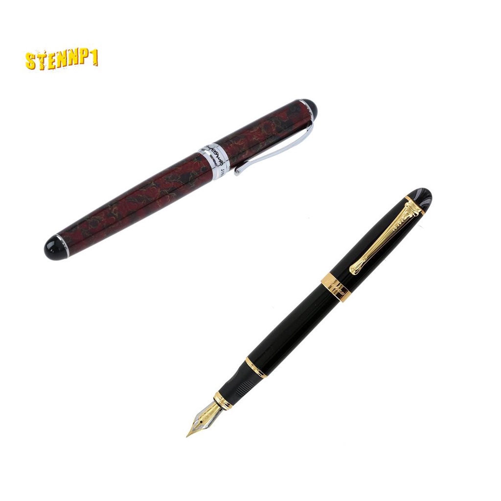 Bút Máy Jinhao X750 Ngòi Vừa 450 Màu Đen Với Ngòi Rộng Màu Vàng Kim