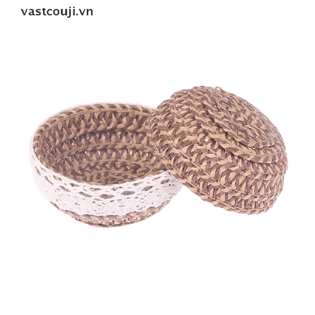 Giỏ Đan Đựng Trái Cây Tỉ Lệ 1: 12 1: 6 Trang Trí Nhà Búp Bê