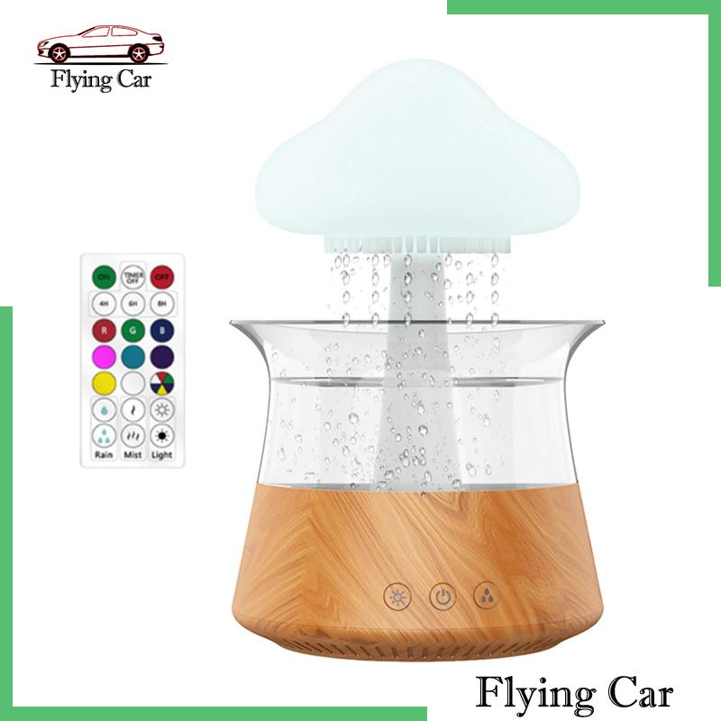 Máy Khuếch Tán Tinh Dầu Hình Giọt Nước Mưa Có Hẹn Giờ USB 300ml Lzdjfmy2