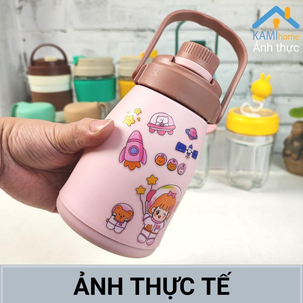 (Hộp 100 tờ) Stickers nhựa trang trí bàn học điện thoại bình ly nước KM 22096