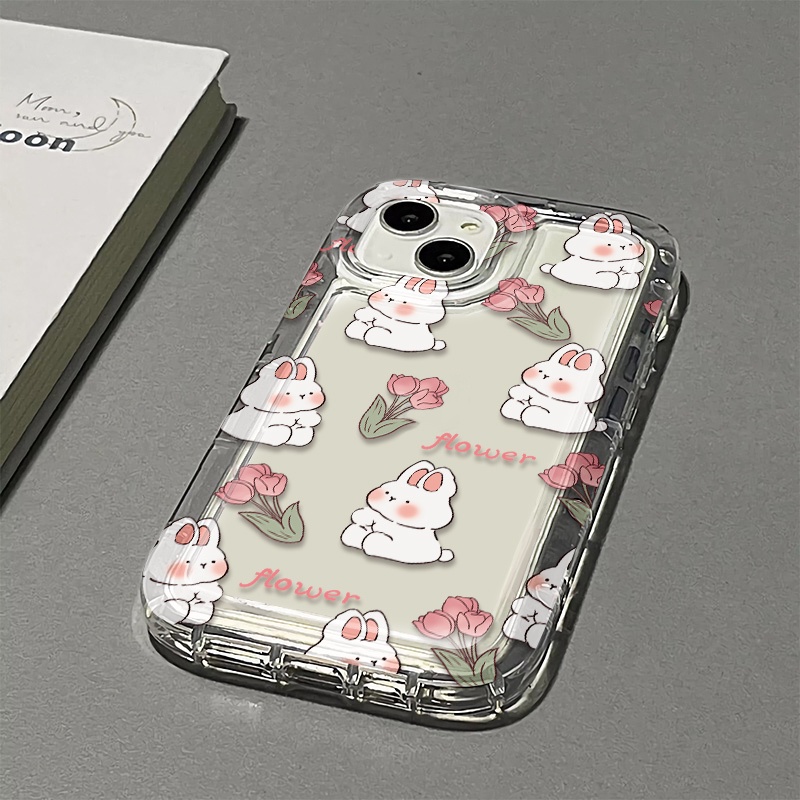 Ốp Điện Thoại Silicon TPU Mềm Trong Suốt Họa Tiết Dễ Thương Chống Sốc Cho IPhone 14 12 13 11 Pro XS Max 7 + 8 Plus X XR