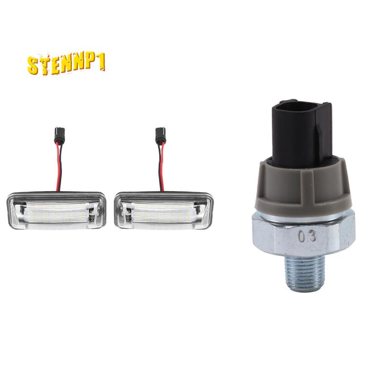 Bộ 3 Đèn Led Chiếu Biển Số Xe Hơi + 1 Công Tắc Áp Suất Dầu 37240-PHM-003 3 Chất Lượng Cao