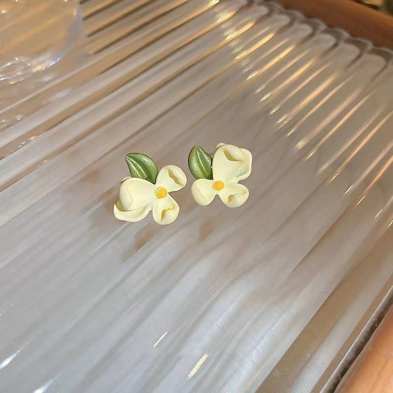 Khuyên Tai Hình Hoa Thời Trang Hàn Quốc Cho Nữ