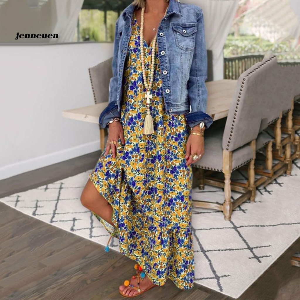 Jen Bohemia Váy Không Tay