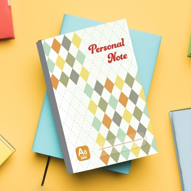Sổ may gáy A6 - Personal Note (200 trang) Lốc 5 quyển HẢI TIẾN:7352