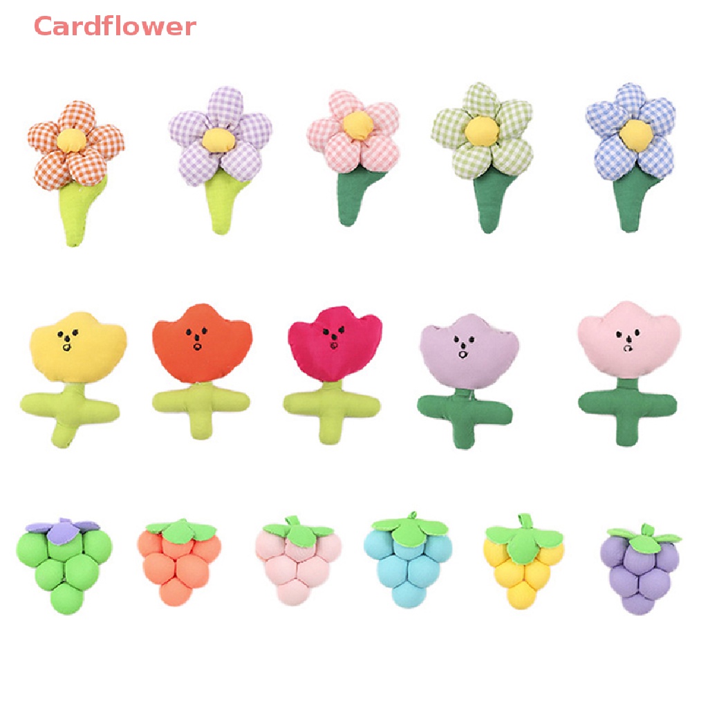 &lt; Cardflower &gt; Trâm Cài Áo Họa Tiết Hoa Năm Lá Hoạt Hình Thủ Công Trang Trí Mũ Khăn Choàng Túi Xách Trang Phục