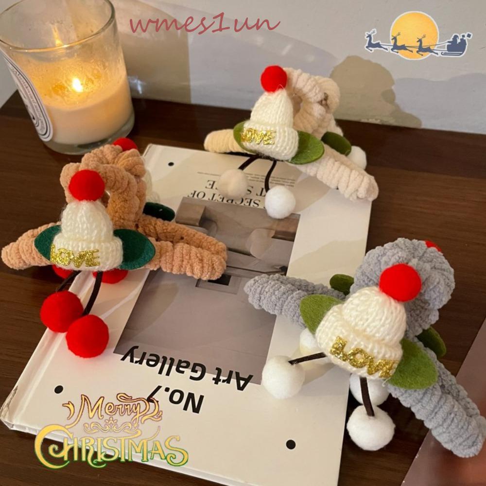 Kẹp Tóc Càng Cua Phối Lông Tua Rua Thời Trang Mới WMES15H Cho Nữ