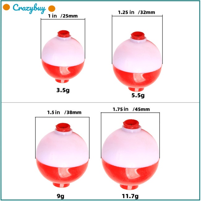 Cr Set 16 Phao Câu Cá Nhiều Kích Cỡ