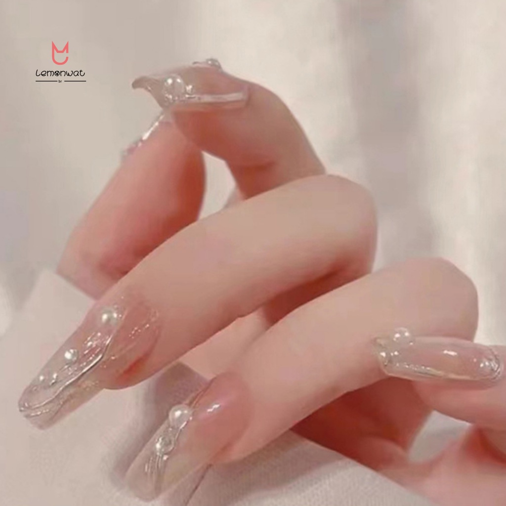 1 Hộp Hạt Đính Trang Trí Móng Tay Bằng Kim Loại Nhiều Kích Cỡ