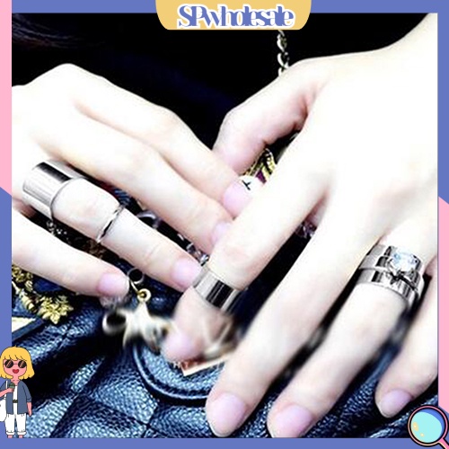 <SPwholesale> Bộ 4 Nhẫn Đeo Đốt Ngón Tay Thời Trang Cho Nam Và Nữ