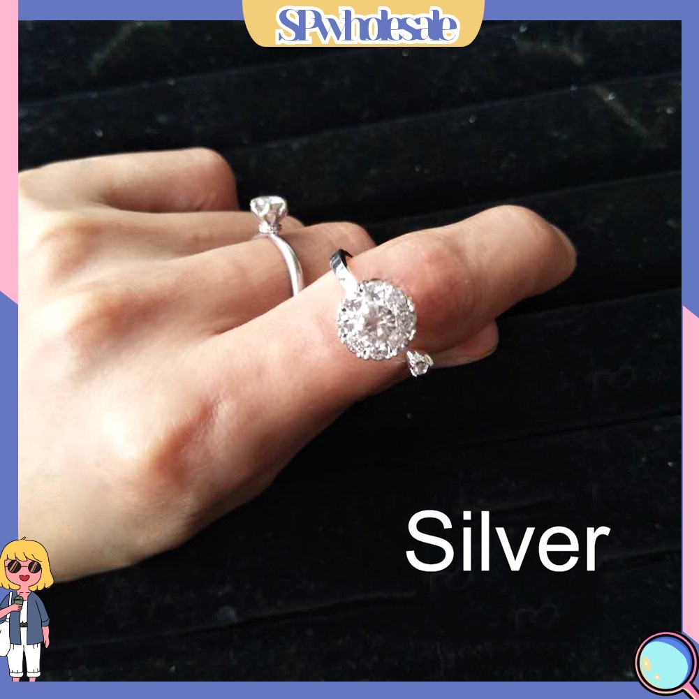 <SPwholesale> Nhẫn Hở Đính Đá Thời Trang Dự Tiệc Cho Nữ