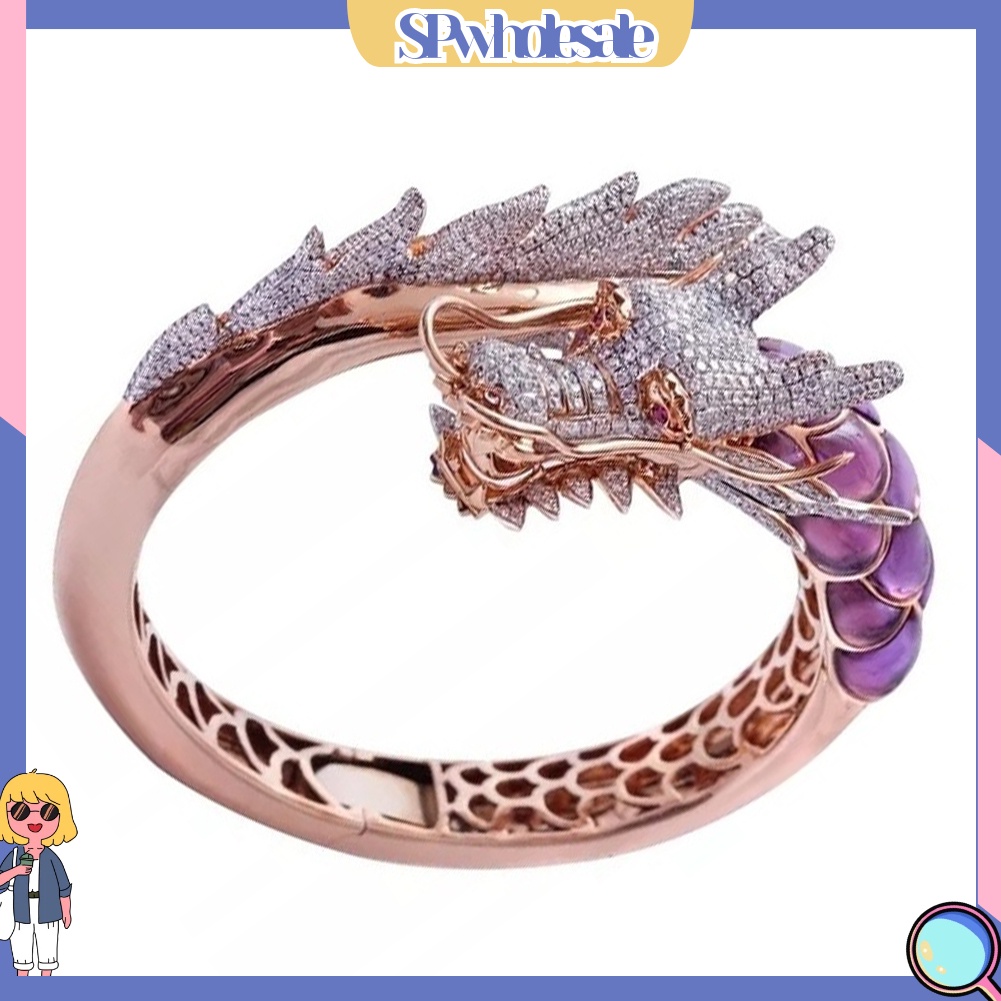 <SPwholesale> Nhẫn Hình Rồng Đính Đá Thời Trang Cho Nữ