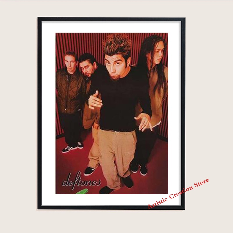 Tranh Treo Tường Bằng Giấy kraft In Hình Ca Sĩ deftones Phong Cách vintage Hiện Đại Trang Trí Phòng Ngủ Gia Đình