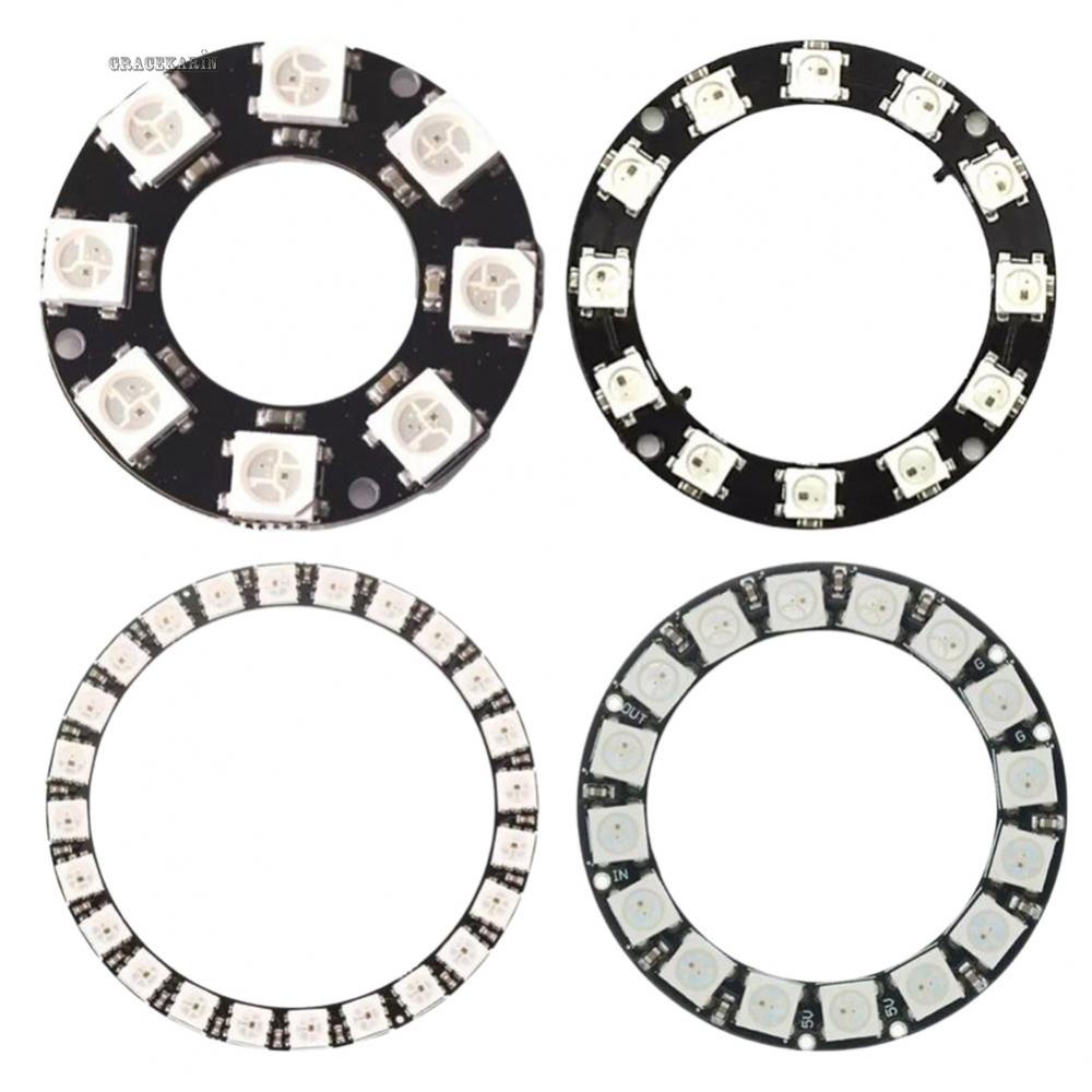 【GRCEKRIN】Board Development Board LED Ring Plate WS2812 5050 Built-in Full-color