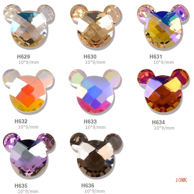 Phụ Kiện Đính Đá Trang Trí Móng Tay Hình Chú Chuột / Cơm Nắm Dễ Thương DIY