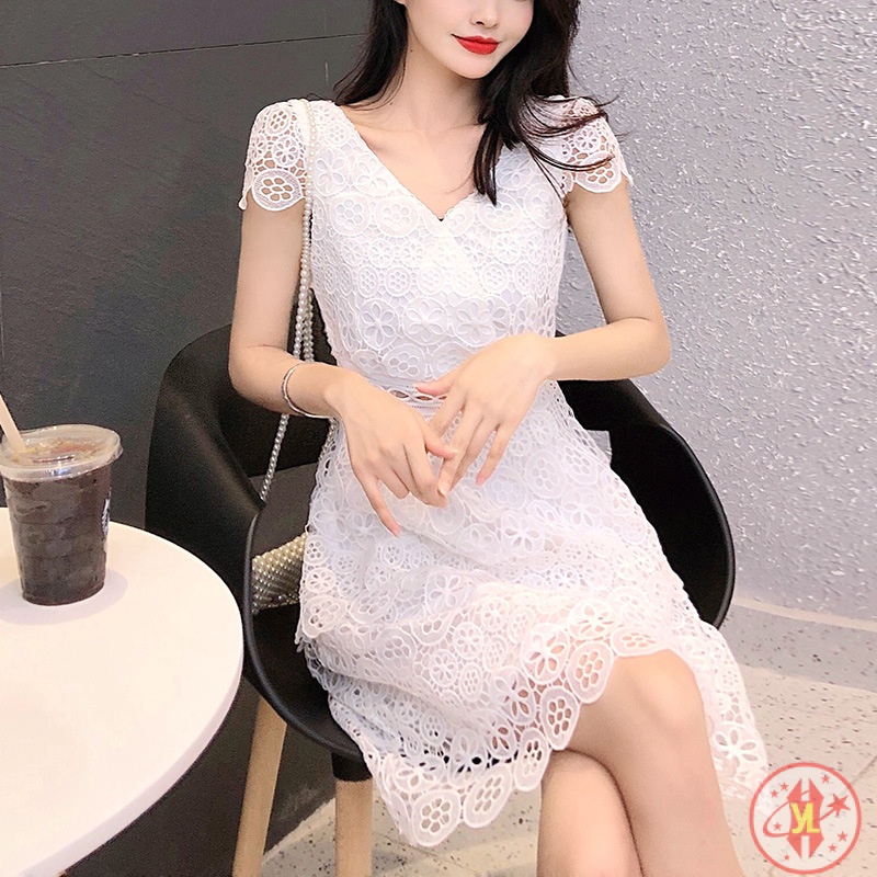 Váy Ren Nhẹ Sang Trọng❤️Đầm Thiết Kế Mỏng Lưng Cao Kiểu Dáng Mới Thời Trang Dành Cho Mùa Hè❤️Chân Váy Ngắn Xếp Tầng Thiết Kế Dễ Thương❤️Quần Áo Nữ Kiểu Dáng Thời Trang Quyến Rũ