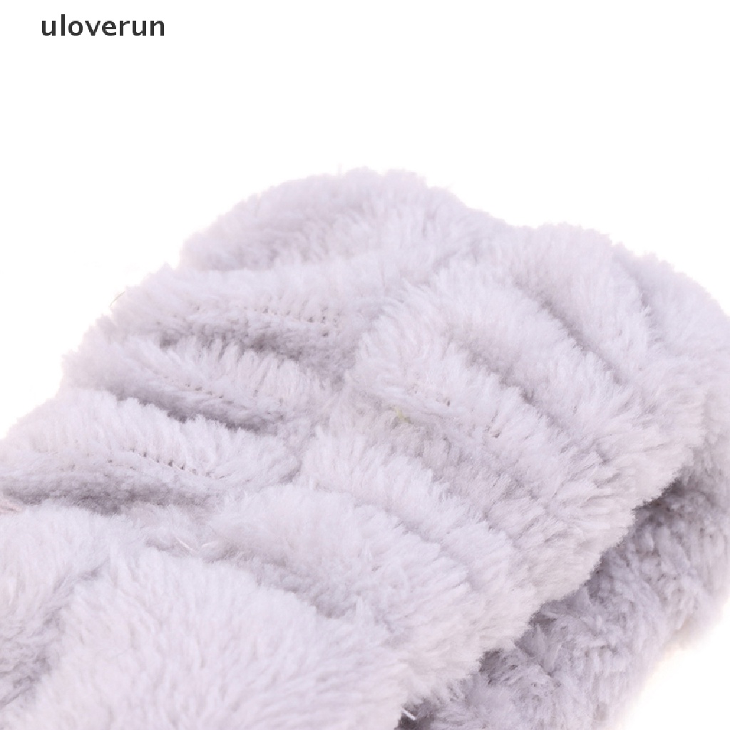 1 Chiếc Băng Đeo Cổ Tay Chạy Bộ Vải Lông Màu Trơn Thấm Hút Tốt