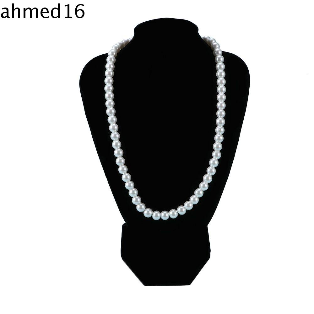 Ahmed Vòng cổ Chuỗi Hạt Màu Trắng Văn Hóa Chính Hãng Nước Ngọ